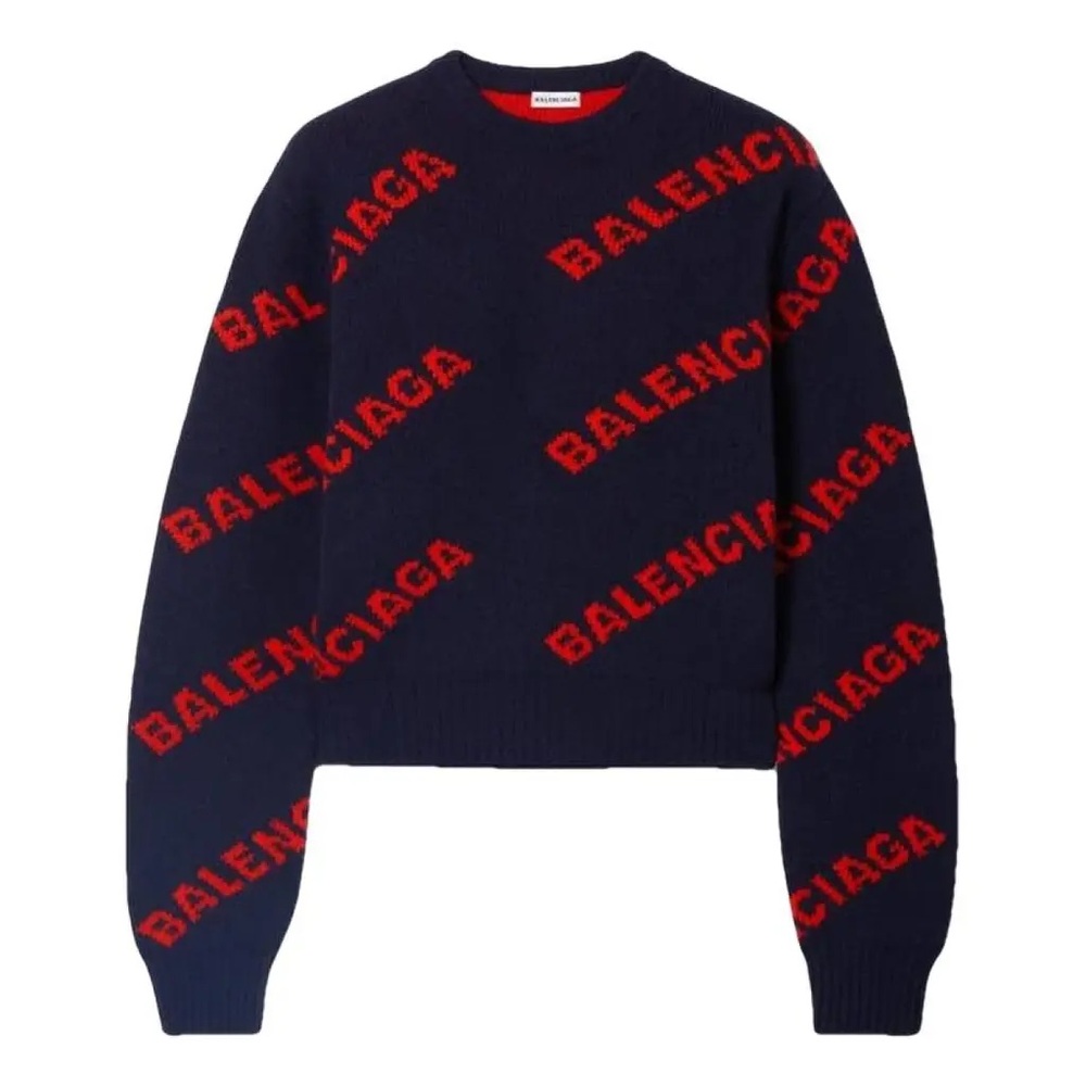 Balenciaga Thick Wool Knit Sweater